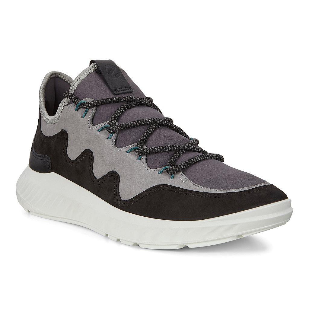 Ecco St.1 Lite Mens Sneakers Grey Sales - India RDH-089153